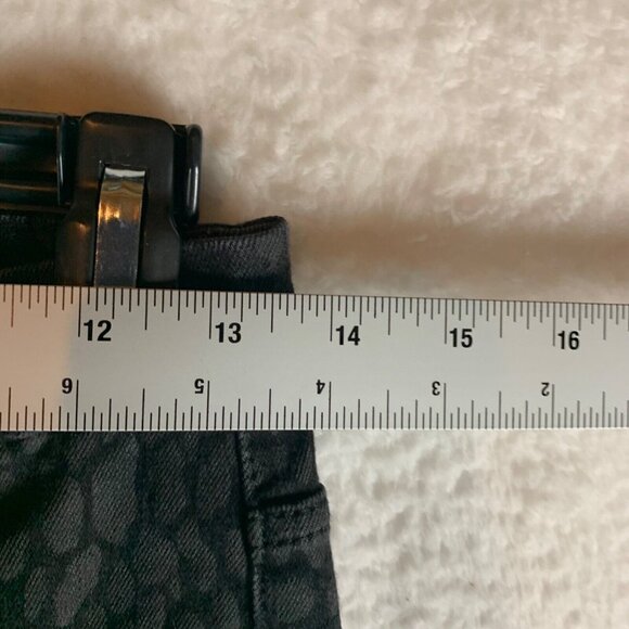 Good American Good Legs Crop Skinny Jeans Black Leopard Print Size 4 / 27 9035‎ - Picture 5 of 13